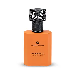 Swiss Arabian INCENSE 01 - Extrait De Parfum - 50 ML - 1.6Oz - Fresh Incense Fragrance, Long Lasting Arabian Fragrance - Luxury Perfume for Men & Women