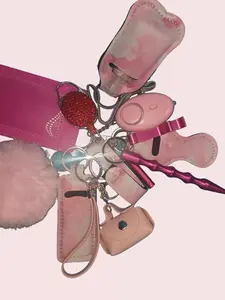 13-Piece Elle Woods PINK safety keychain set/ Women's safety keychain set/ Kids/ Girls