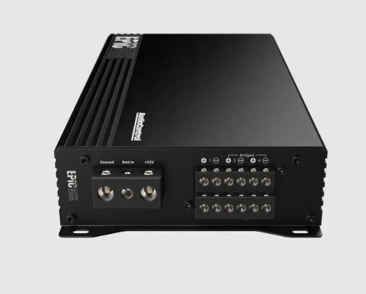 Audiocontrol EPIC Series EPICSIX 6-Channel Compact Stereo Amplifier - 1200W RMS Watts, Space-Saving Design, Built-In Protection for Car Audio Systems