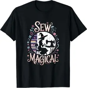 Sew Magical Funny Halloween Sewing T-Shirt