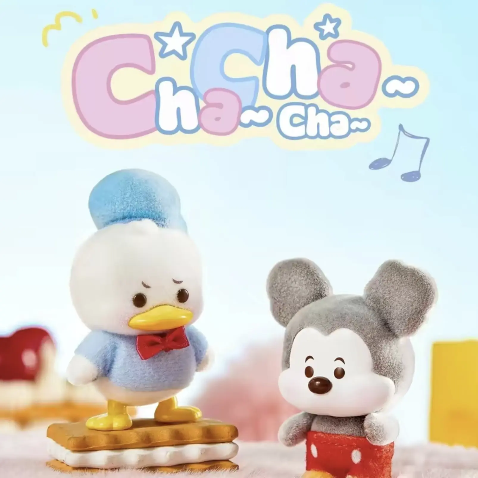 Disney Mickey Family Chacha Collection Blind Pack Surprise Pendant - Unisex Cute Collectible, Character Art, Variety, Hidden Edition, Bag Accessory, Toy Decoration for Anime Fans, Chacha Style Mix, Back to School