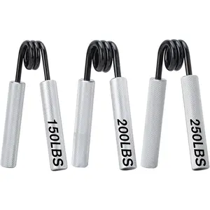 Hand Grip Strength Tener, 3 Pack (150,200,250Lbs) Grip Strength Trainer Forearm Strengthener Hand Strengthener For Home Gym & Office