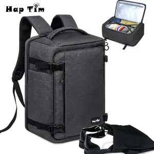 Hap Tim 40L Carry On Travel Backpack Airline Approved – Fits 17” Laptop with Wet & Dry Separation Compartments, Includes Drawstring Bag, Ideal for Weekender, Airplane Travel, Gym, Hiking & Business Trips#TikTokShopHolidayHaul