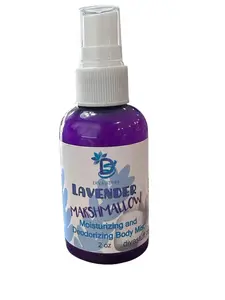 Lavender Marshmallow Scent Moisturizing and Deodorizing Body Mist By Diva Stuff