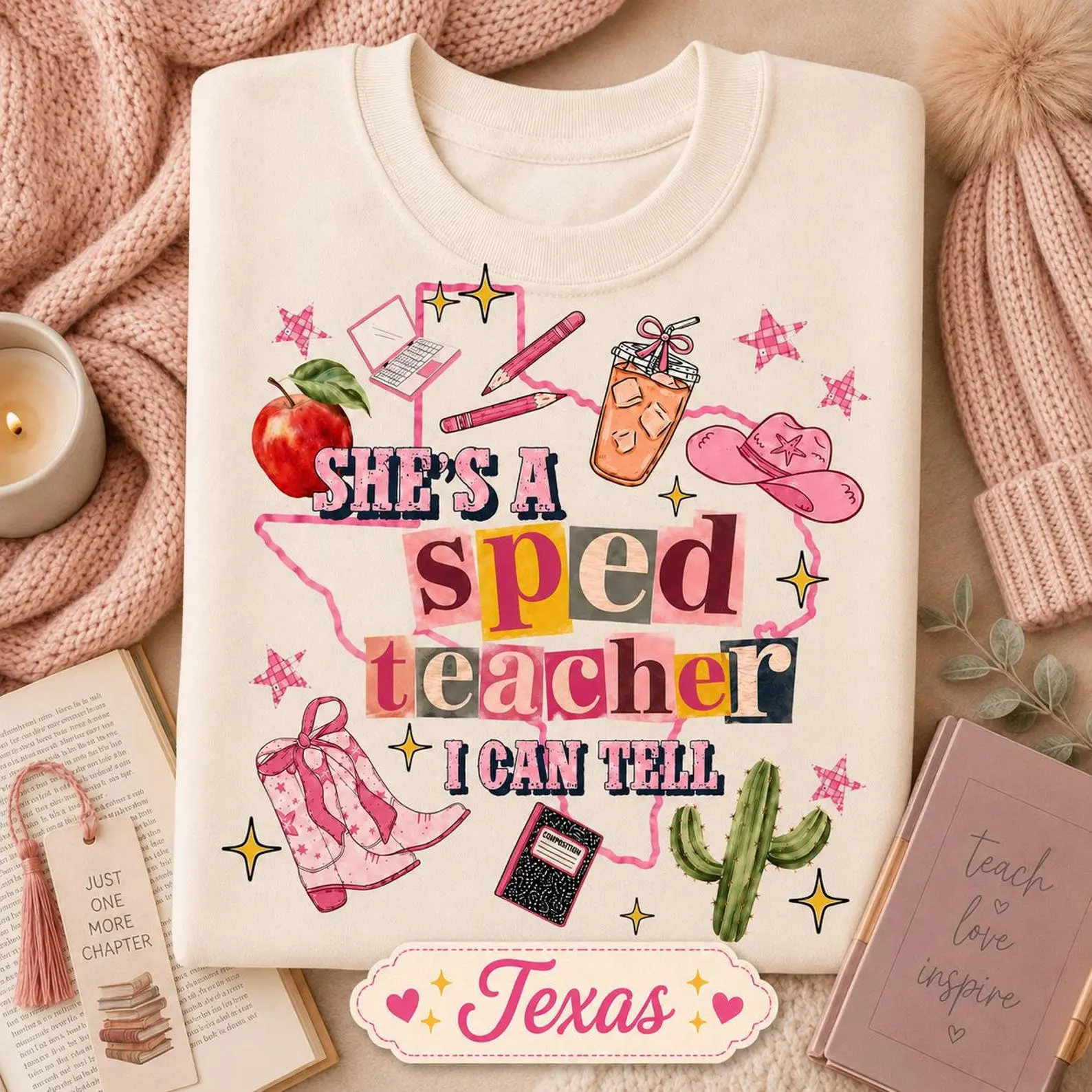 Custom State SPED Teacher Shirt, She's A SPED Teacher I Can Tell Tee, Special Education Teacher Gift, Comfort Colors