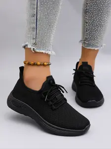 Women's Spring & Fall Sports Shoes, Breathable Comfortable Lightweight Mesh Sneakers, Durable Casual Driving Shoes