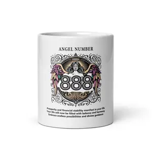 Angel Collection/Angelic - Coffee Cup/Angel Number 888 Message & Graphics