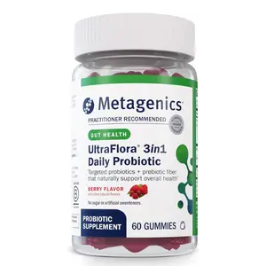 Metagenics UltraFlora 3 in 1 Daily Probiotic & Postbiotic Gummies