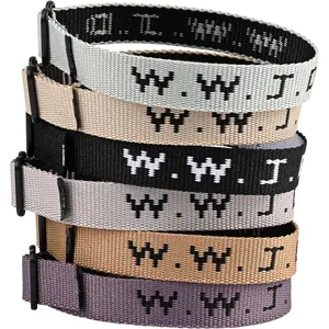 WWJD Bracelet Pack for Women Men, Christian Jesus Gifts Wristbands, Adjustable WWJD Bracelets Bulk What Would Jesus Do Bracelet