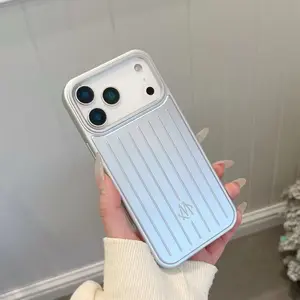 New Simple Solid Color Aluminum Phone Case, Metal Hard Shell Anti-Drop, Waterproof and Dirt-Resistant, iPhone 17 16 15 14 13 12 11 Pro Max