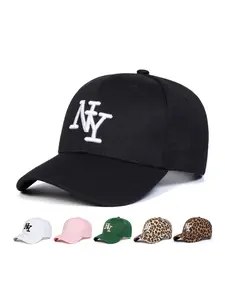 Unisex Ny Baseball Cap Adjustable Sun Protection Casual Hat for Spring Autumn Outdoor Travel Beach Vacation