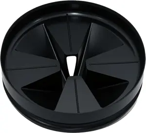 Garbage Disposal Splash Guards 3 3/8" Sink Baffle QCB-AM Replacement for InSinkErator Evolution Series, Upgraded Removable Quiet Collar Drain Plugs, Garbage Disposer Accessories, Black