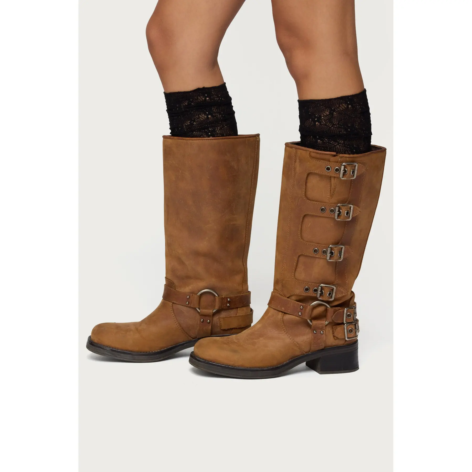Lacey Layered Knee High Socks