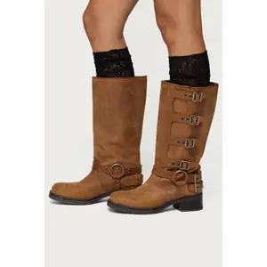 Lacey Layered Knee High Socks