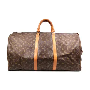 Pre-owned Louis Vuitton canvas Travel Bags Monogram Keepall 60 Travel Bag (263478526)