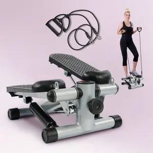 Mini Stepper with Resistance Bands – Quiet Portable Home Equipment with 300LBS Capacity fitness machine