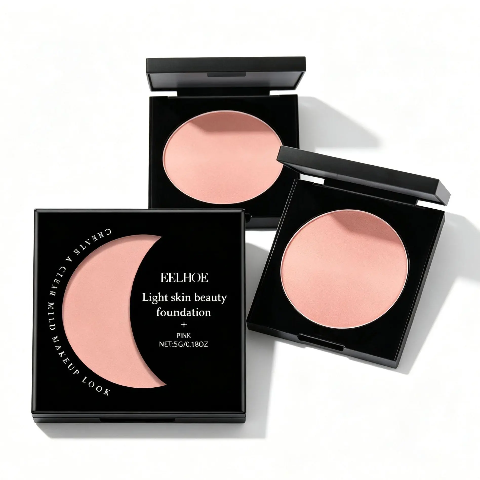 3PCS EELHOE Pink Liquid Foundation | Hydrating Makeup Base | Lightweight Natural Finish Foundation | Smooth Blend Beauty Makeup for All Skin Types