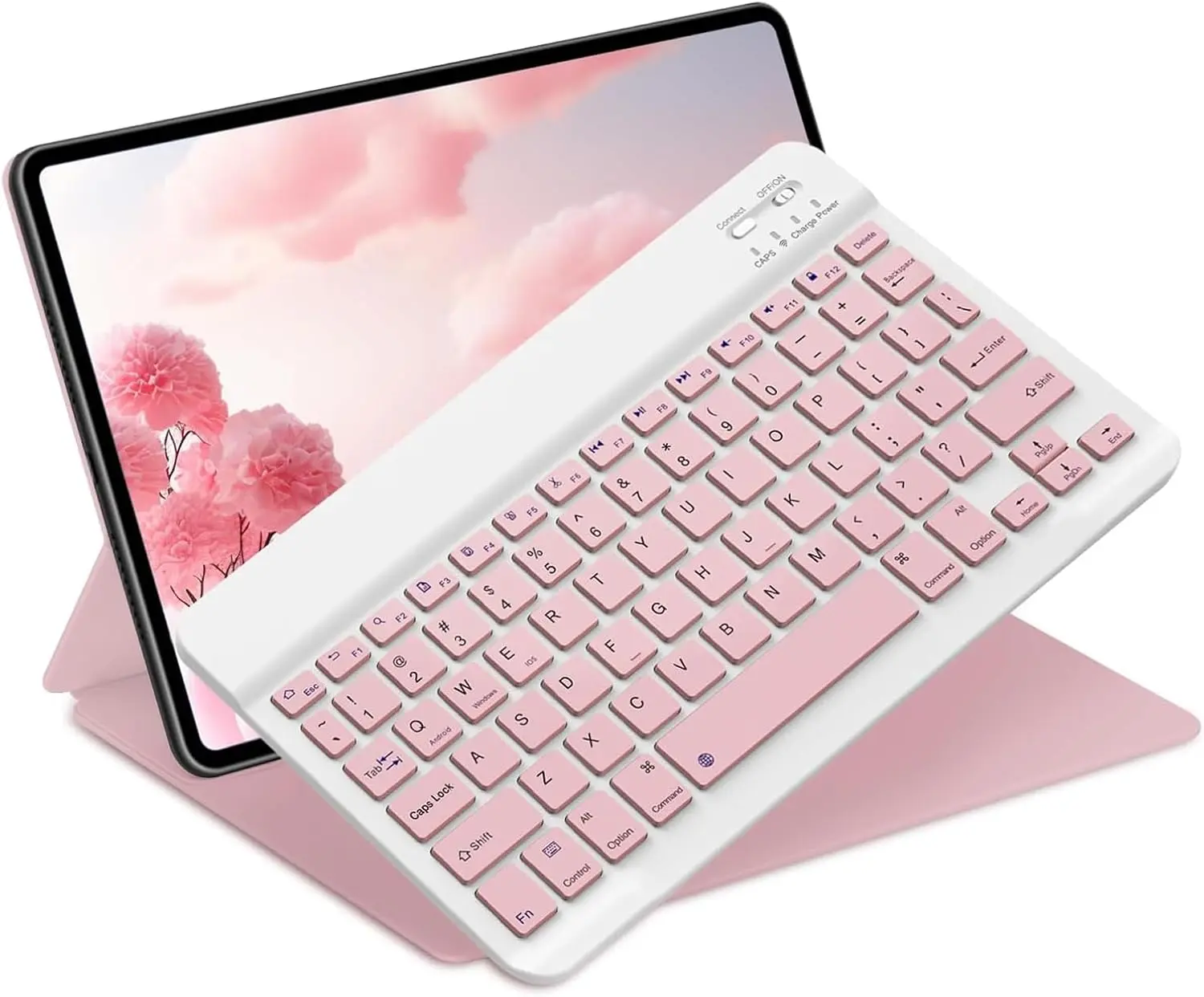 Bluetooth Keyboard for iPad 10th Generation, iPad Pro 13/12/11/10/9/8/7 inch, iPad Air 13/11th Gen, iPad mini, Samsung Xiaomi Tablets, etc. Slim Wireless Portable Travel Office Computer Accessories（Only includes keyboard））