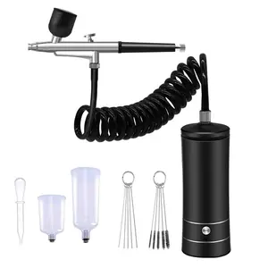 Rechargeable Handheld Airbrush Kit, Cordless Airbrush Kit, 0.3mm Brush Head Spray Gun Kit, Multifunctional Spray Gun Kit for Art, Beauty and Baking