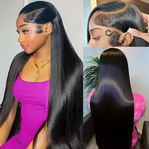 30 Inch 13x4 Lace Front Wigs Human Hair 5x5 Straight HD Lace Front Wigs Pre Plucked Straight Glueless Human Hair Frontal Wigs for Women
