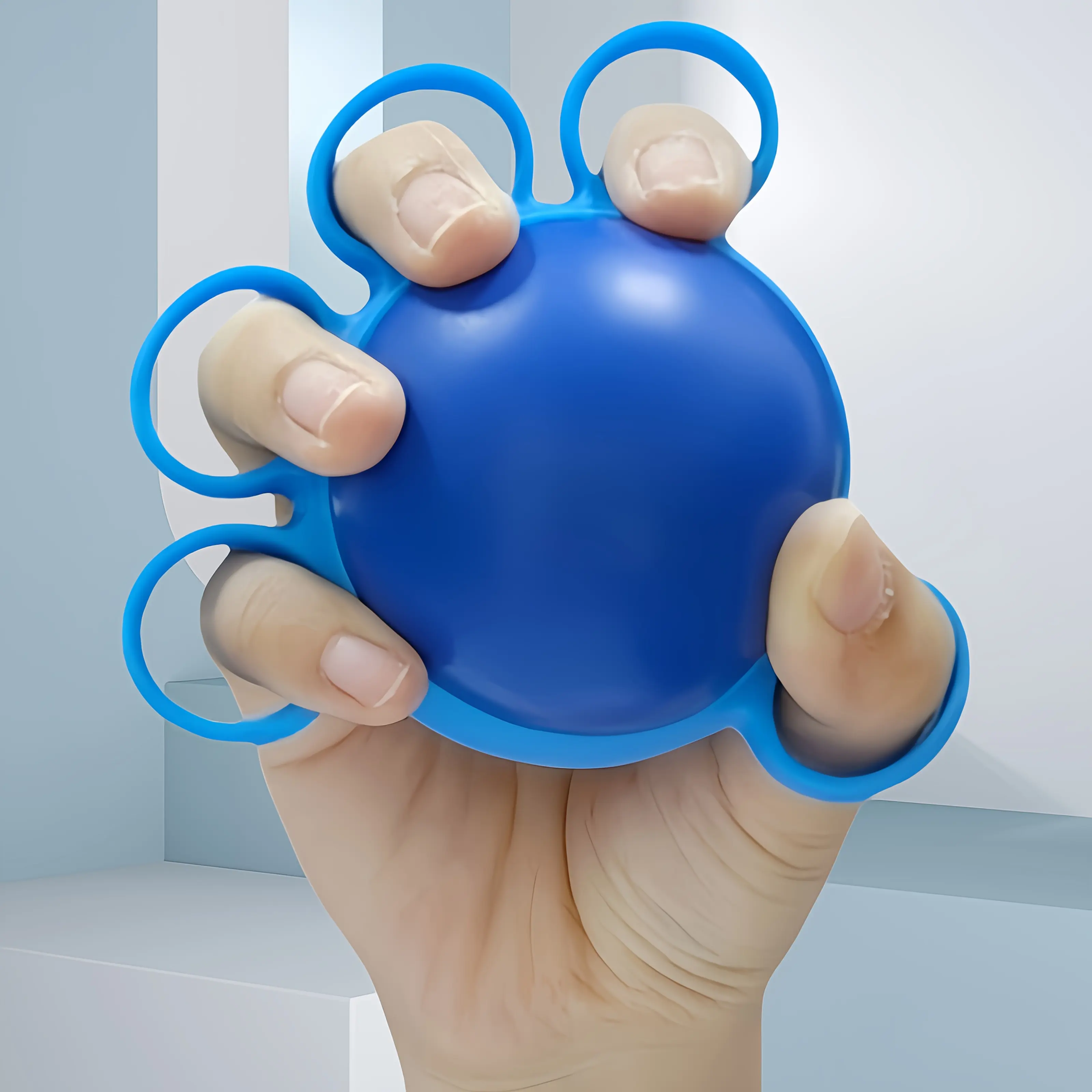 Exercise Fitness Equipment - Solid Silicone Therapy Ball for Hand & Finger Exercise, Muscle Recovery, and Arthritis Therapy, Grip Strengthener, Hand Grip Strengthener, Unisex, Anti-Burst Silicone