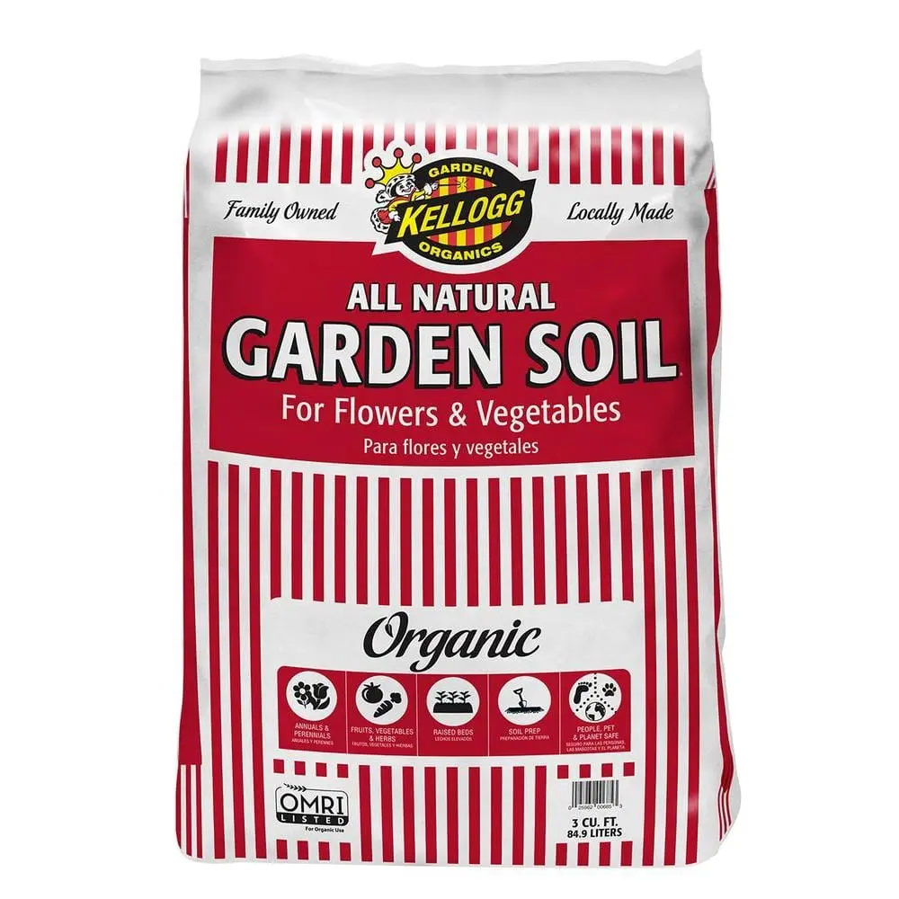 All Natural Garden Soil, Organic Soil For Flowers and Vegetables 3 cu. ft