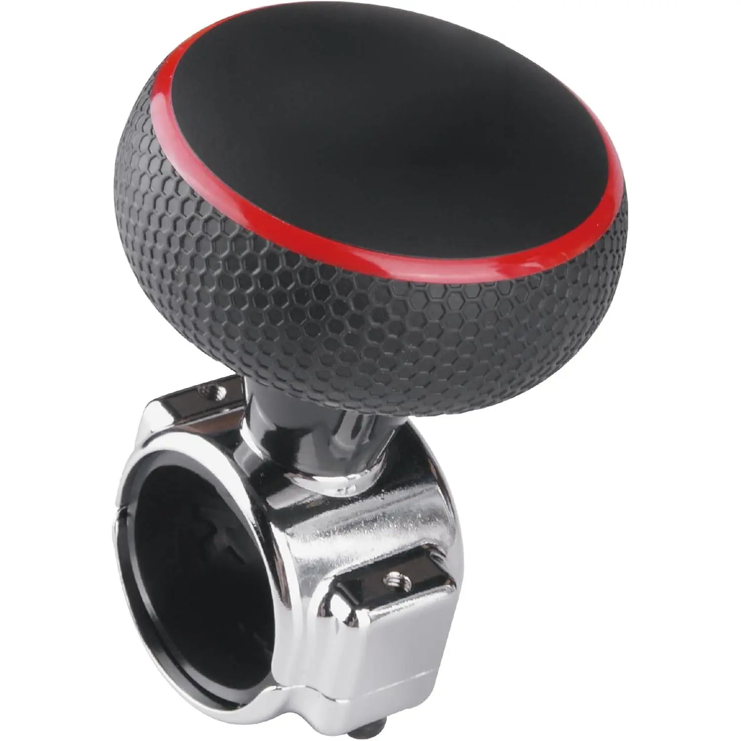 Hypersonic Large Steering Wheel Knob Spinners, Vehicle Steering Wheel Spinners Ball Durable Suicide Knob for Car, SUV, Trucks, Tractors, Boat etc (Red)