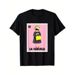 Mexican Grandma Bingo TShirt with Abuela Design Featuring Bingo Number Sixty Six and Spanish Phrases
