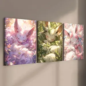 3 Counts Wooden Framed Canvas, Relaxing Bull In Bathtub Artwork, Exquisite Poster, Perfect Living Room Decoration, Modern Art, Fashion Family Poster, Wall Art Decoration, Odorless, Artwork