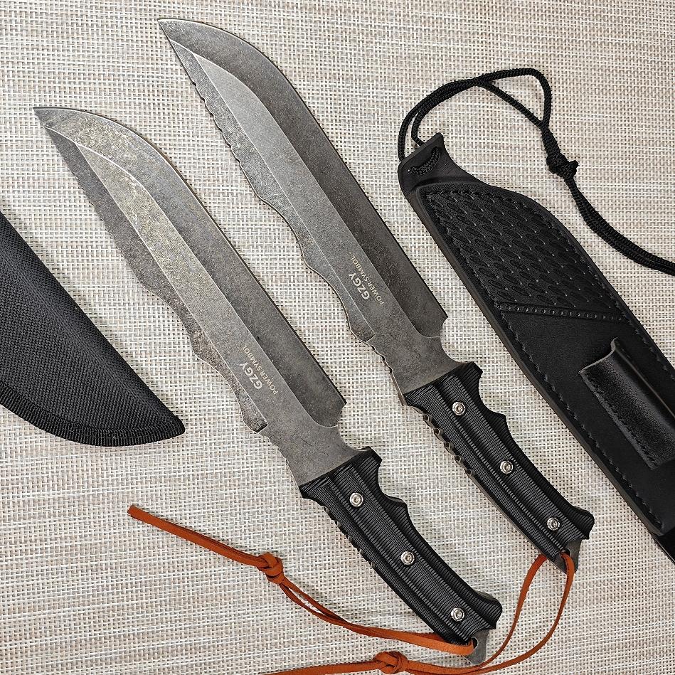 GZGY Kitchen Cleaver Knife | High Hardness Stainless Steel Butcher Knife , Heavy Duty Cutting Tool for BBQ & Camping, Men’s Gift