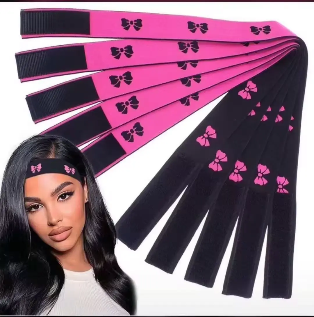 Human hair wig fixed adjustable elastic headband 1PC
