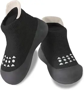 Baby Sock Shoes Toddler Non-Slip Slippers Infant Walking Shoes Soft Rubber Sole Sneakers for Baby Boys Girls