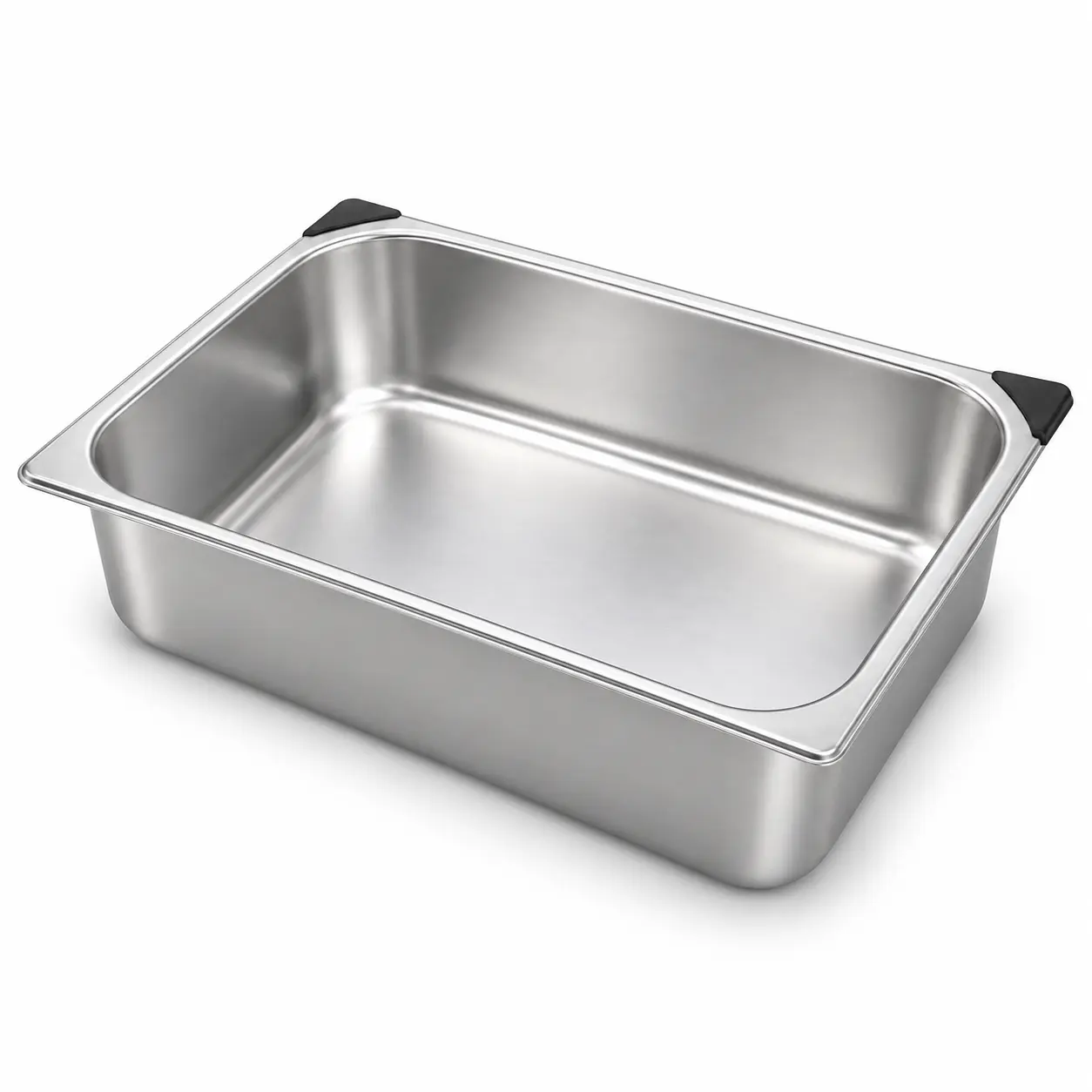 Rectangular Deep Stainless Food Pan for Prep and Serving