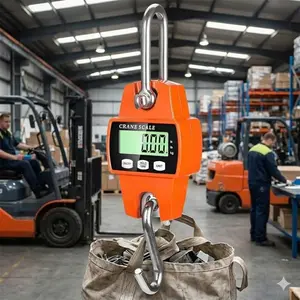 Portable Handheld Electronic Industrial Heavy Duty Digital Crane Scale: High Precision 600lb Capacity, Waterproof & Shockproof Cast Aluminum Case. Ideal for Logistics, Outdoor Work, Fishing, Hunting, Farm, and Commercial Weighing.