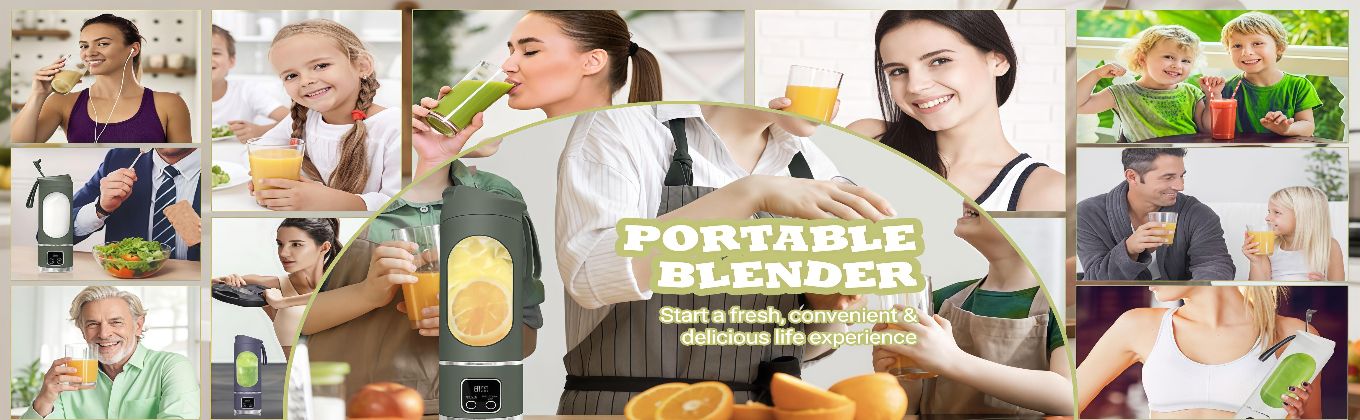 Rechargeable Digital Juicer Blender - Smart LED Display, Diet-Friendly，Leak Proof Design，healthy lifestyle，Leak Proof Design, Makes Shakes & Baby Food in Seconds cup