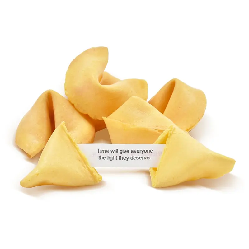 Soeos Fortune Cookies Individually Wrapped Bulk - Approx 50 Cookies - Biscuit, Snack