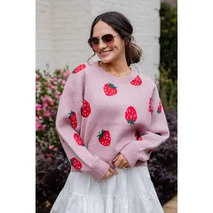 FINAL SALE - Berry Bliss Blush Knit Sweater
