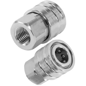 【fathersdaygift】JOEJET 1/4" Pressure Washer Quick Connect Fittings-Stainless Steel Pressure Washer Adapter-1/4" Quick Disconnect Socket to 1/4" NPT Female Coupler-5000 PSI,