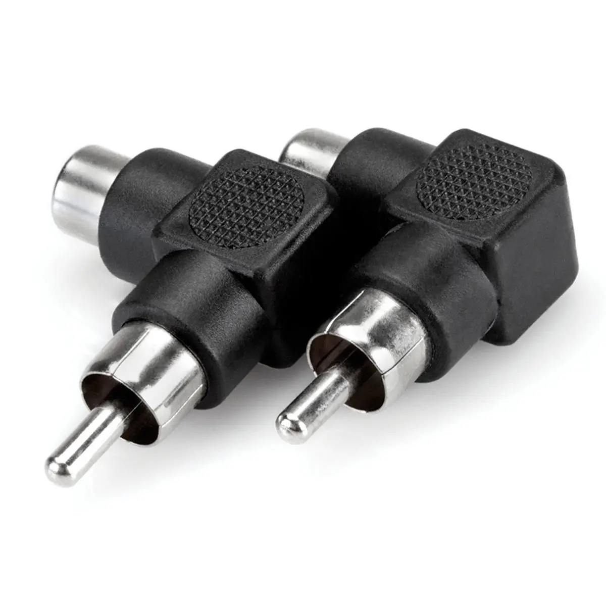 Hosa Technology GRA-259 Analog Audio Right Angle Adaptors, RCA Male to RCA Female, Pair (2 Pieces)