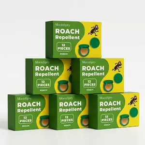 12PCS Solid Cockroach Repellent Tablets, Natural Long-Lasting Cockroach Solution for Home Indoor Pest Control, Ideal for Kitchen, Bathroom, Cabinets