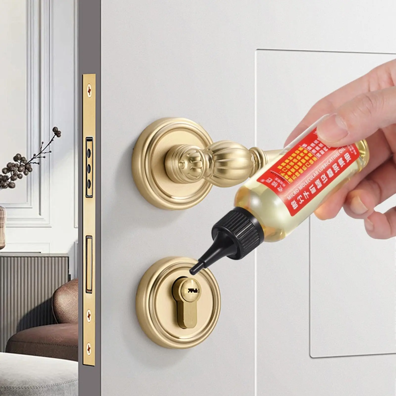 Penetrating Oil for Hinges Locks | Chain Lube Long Lasting Lubricating Solution for Rust Removal, Squeak Fixing | Ideal for Fans, Bikes, Sewing Machines