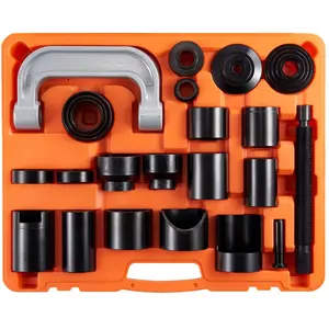 VEVOR Ball Joint Press Kit, 23 pcsTool Kit, C-press Ball joint Remove and Install Tools, for Most 2WD and 4WD Cars, Heavy Duty Ball Joint Repair Kit for Automotive Repairing