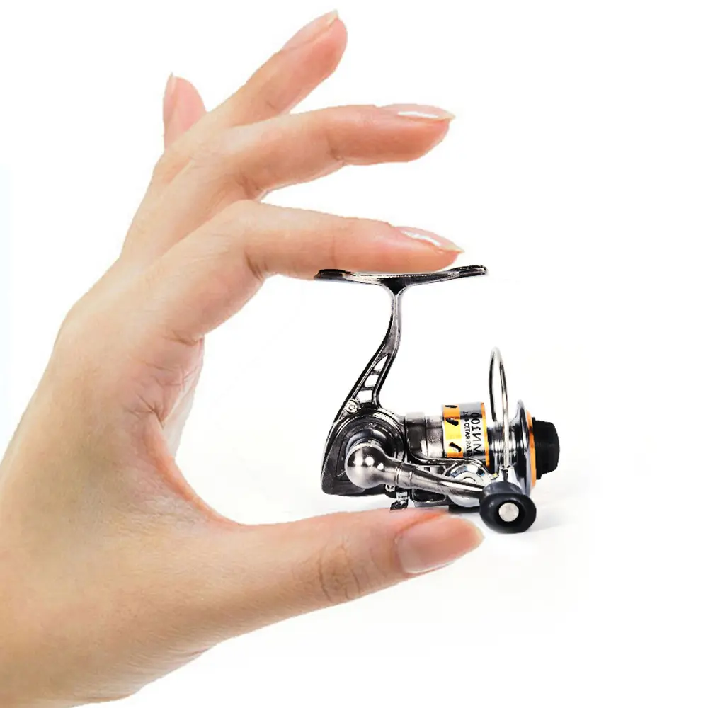 Compact Powerhouse Mini Ice Fishing Reel - Fishing Equipment, Fishing Gear, Fishing Stuff, Reels for Carp and Saltwater Fishing - Lightweight, Full Metal, Spinning Reel with Smooth Drag System for Ultimate Catching Experience