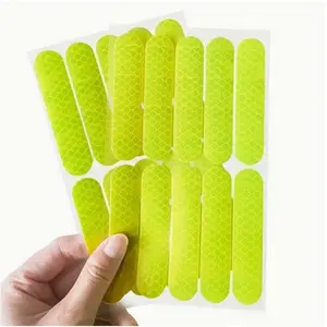 10 Piece Reflective Stickers Set, Helmet Decals, Night Safety Tape, Motorcycle & Bike Accessories, Cycling Warning Strips