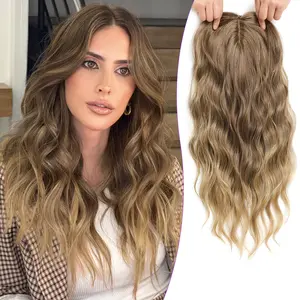 PANEWAY 100% Premium Kanekalon Hair Topper for Women - 20 Inch Wavy Clip-In Synthetic Hairpiece with Bangs for Thinning Hair, Natural Volume, Your Daily Confidence Boost Clip In Wig
