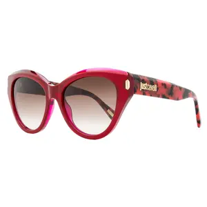Just Cavalli Cat Eye Sunglasses SJC033 09RV Red/Havana 55mm