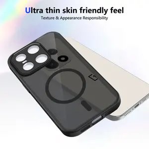 Oneplus 15 Cph2745/cph2747 Case, Magsafe Wireless Charging, Silicone TPU Bumper, Skin Feel Matte Back Hard Shell Cover, Anti-Drop Protection