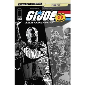 GI JOE A REAL AMERICAN HERO SSSILENT MISSIONS FIREFLY #1 (ONE SHOT) CVR C INC 1:10 JORGE FORNES B&W VAR