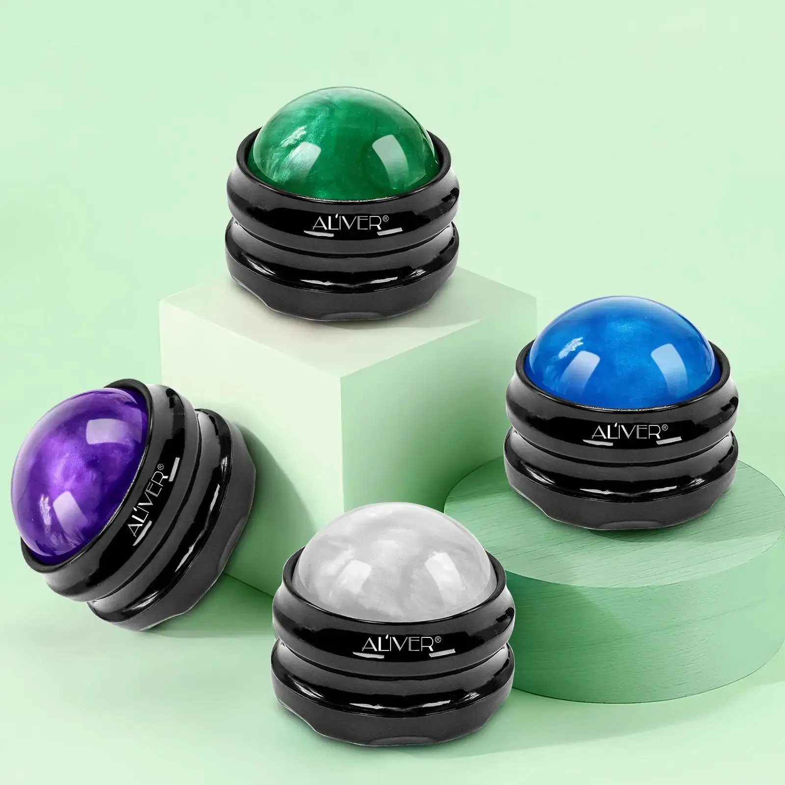 Aliver Massage Roller Ball (), Promotes Relaxation & Blood Circulation, Relieves Joint Pain, Self-Massage Tool for Any Body Part