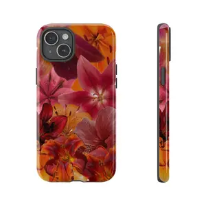 Red Hibiscus Phone Case, -Durable, Shock Absorbing and Stylish Protection -Compatible with iPhone 17,16, 15, 14, 13, 12, 11, Plus, Pro,Pro Max, Perfect birthday gift for friends.